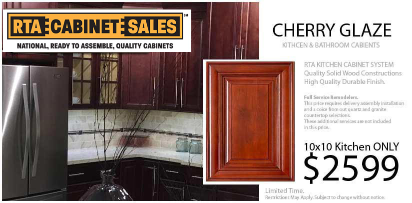 Cherry Glaze RTA Cabinet Sales