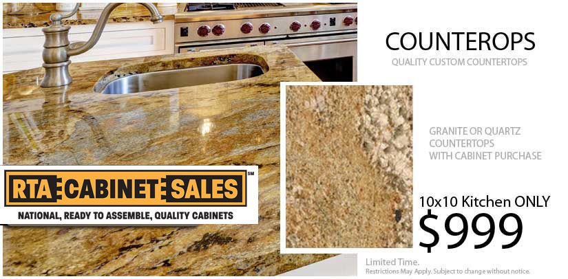 Granite or Quartz RTA Cabinet Sales