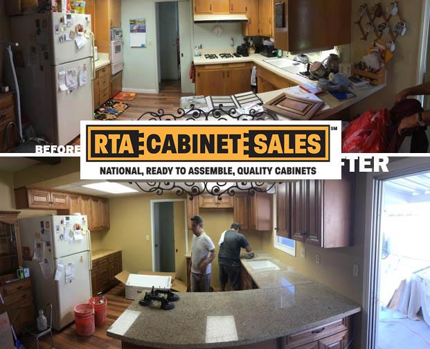 Irvine kitchen cabinets granite countertops remodel RTA Cabinet Sales